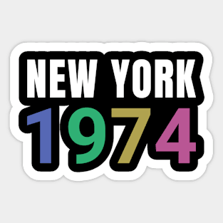 New York 1974 Sticker